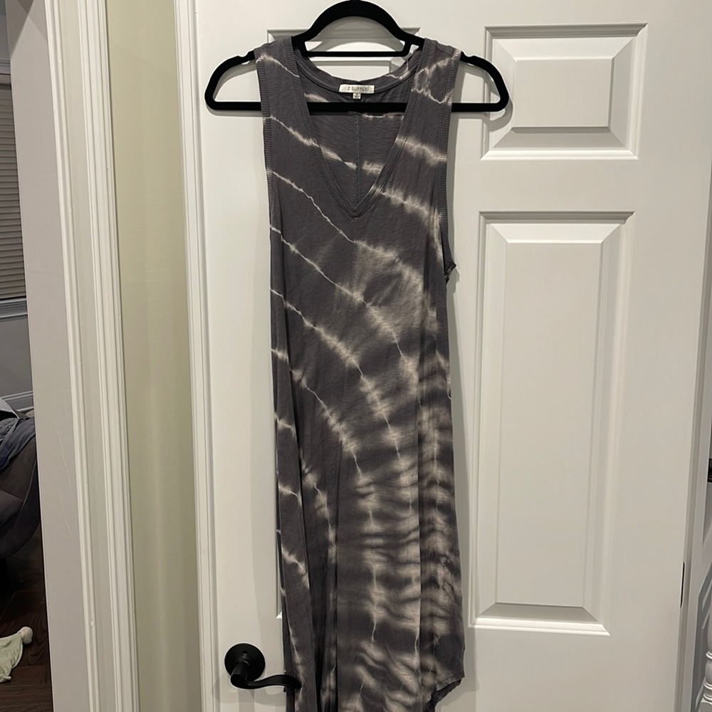 Z Supply size small Grey and white tie dye dress
